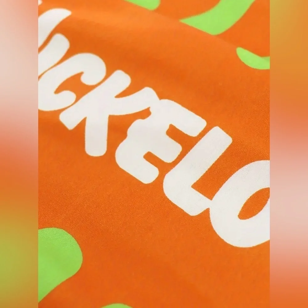 Women’s Neon Orange 🧡Slime Joggers w/ Graphic Design Size XXL ~ NEW, NEVER WORN - Picture 6 of 14